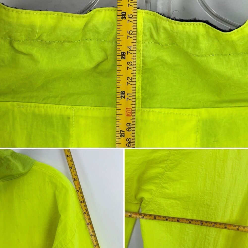 Vintage 90s Street-Closed Pullover Size S/M Jacket Oversized Neon Green - Picture 8 of 16